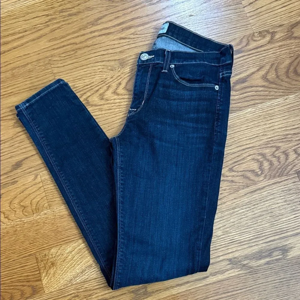 Hudson Jeans Women's Skinny Jeans - Dark Blue - Picture 9 of 9
